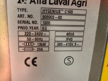 Bild 2:Waschautomat Alfa Laval Hygenius C100