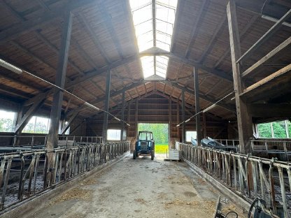 Bild 2:Verpachte Bauernhof, Stallungen für Kühe, Pferde, etc.