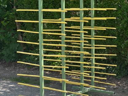 Bild 4:Trockengestell auf Rollen