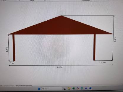Bild 6:Flugdach Nagelbrettbinder ca. 21 x 12m
