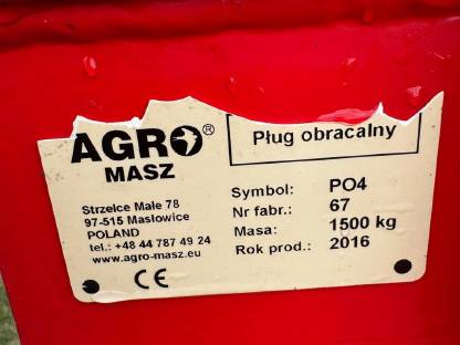 Bild 2:Pflug Agro Masz PO4