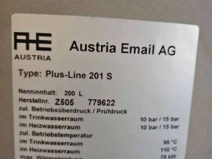 Bild 2:Warmwasserspeicher Austria Email Plus-Line 201 S mit Heizsta