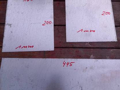 Bild 3:Verzinkte Blechreste 1 mm stark