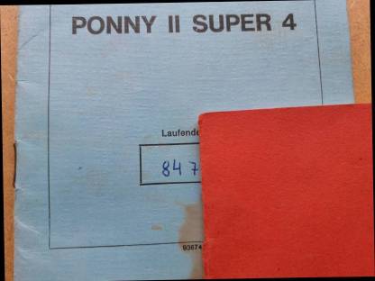 Bild 4:KTM Ponny II Super 4, Typenschein, Papiere