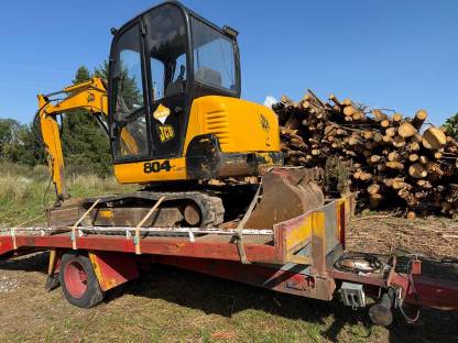 Bild 7:JCB Bagger 3,5t mit Tieflader