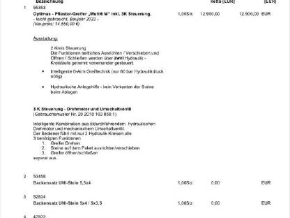 Bild 4:Optimas Pflaster-Greifer „Multi6 M“ inkl. 3K Steuerung
