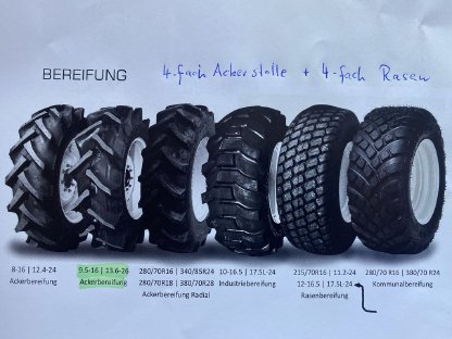 Bild 6:Branson 5025C, zus. Rasenreifen, Palettengabel, nur 40 Bstd.