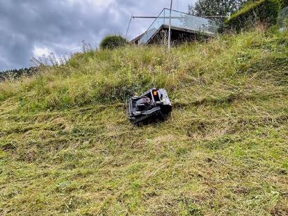 Mähroboterservice für Hanglage, unebenes Terrain