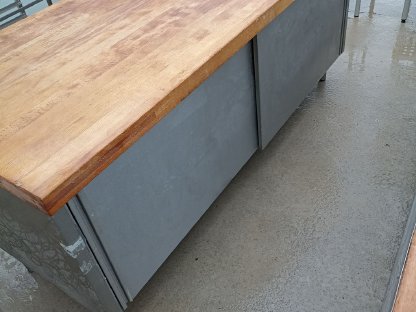 Bild 5:Teigausrollmaschine NEUE Bänder, Edelstahl Bäcker Tische