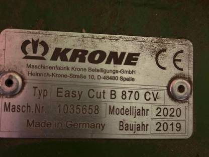 Bild 5:Krone Easy Cut B 870 Cv