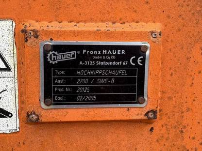 Bild 3:Hauer Hochkippschaufel