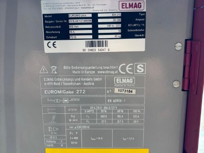 Bild 6:Schutzgas Schweißer Elmag Euromig plus (EM 272)