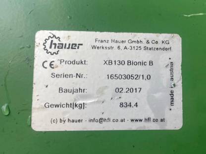 Bild 2:Hauer Frontlader XB130 Bionic B