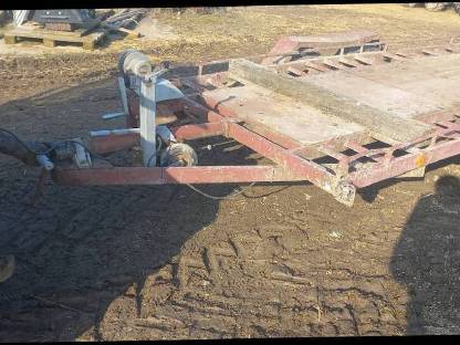 Bild 5:Tieflader Anhänger Baugeräteanhänger