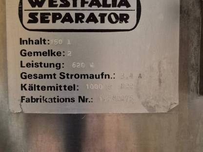 Westfalia Milchkühlung
