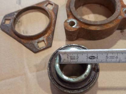 Bild 3:Blech Lagerung mit Guss Erhöhung