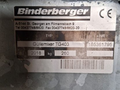 Bild 3:Binderberger TG 403 Güllemixer
