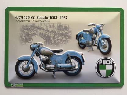 Bild 3:4 Blechschilder von Puch, 30 x 20 cm