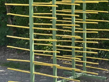 Bild 2:Trockengestell auf Rollen