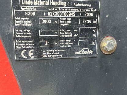 Bild 8:Gabelstapler Linde H30 Diesel