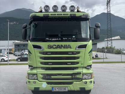 Scania 6x4 R 580 Kipper mit Palfinger Frontkran 23001EH
