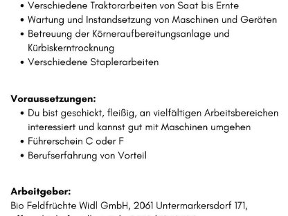 Stellenausschreibung Job Arbeit