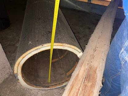 Lüftungsrohr 50 cm Dm.