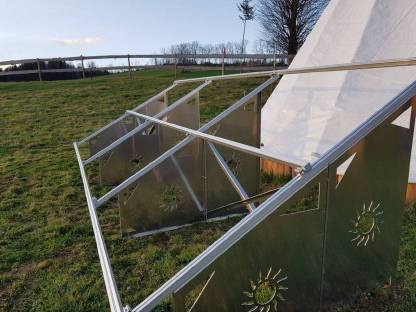 Bild 3:Agri PV, Freiflächen-Unterkonstruktion, Photovoltaikanlage