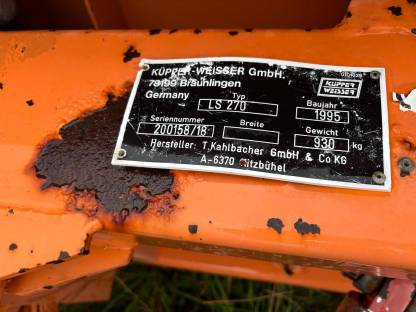 Bild 5:Schneepflug Kahlbacher LS 270