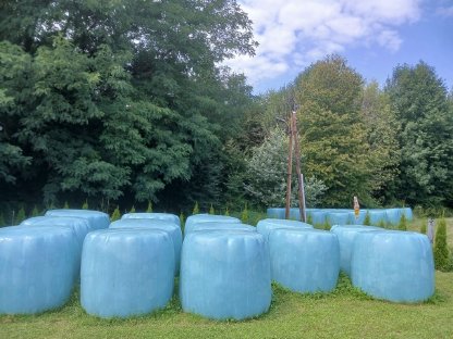 Bild 3:Siloballen, Heuballen