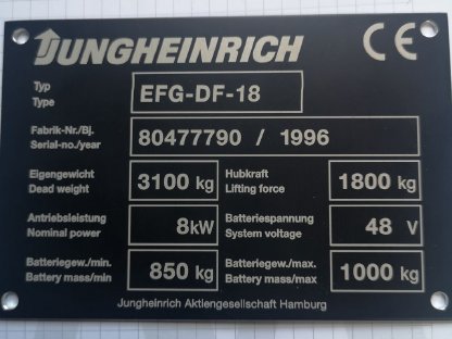 Bild 5:Defekter Gabelstapler Jungheinrich EFG-DF-18