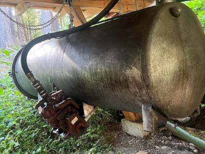 AEBI TP 20 mit Ladewagen und Jauchefass