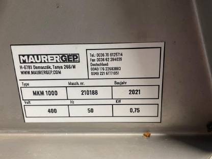 Bild 7:Obstwaschanlage MKM 1000