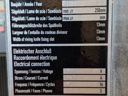 Bild 6:Altendorf F45 Formatkreissäge Schreinerei Tischlerei