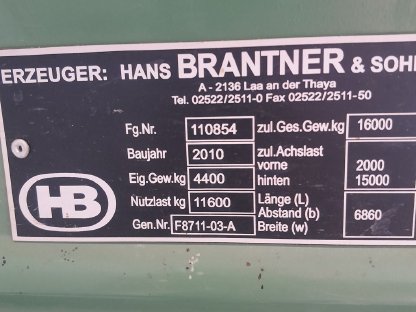 Bild 2:Kipper Brantner TA 16051 XXL