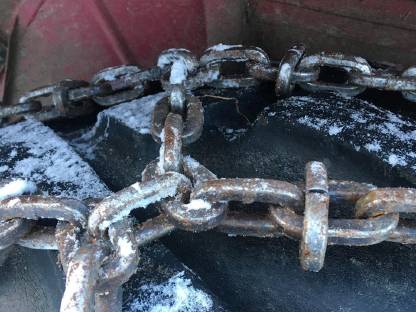 Bild 2:Doppelspurketten Schneeketten 16,9-30/440-28/13,6-36