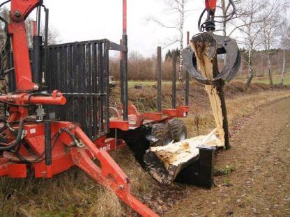 Bild 4:Langholzspalter, Holzspalter für über 5 m Länge