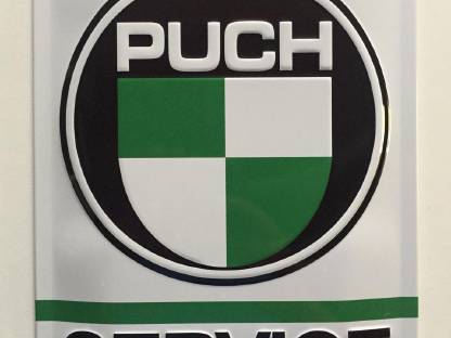4 Blechschilder von Puch, 30 x 20 cm