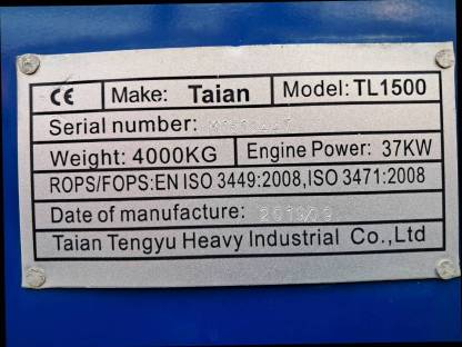 Bild 9:Teleskoplader Taian TL 1500