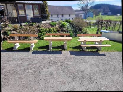 Bild 5:Hausbank, Gartenbank, Tisch