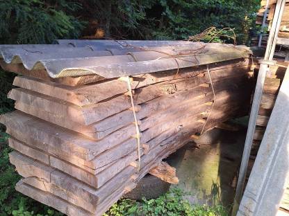 Eschen Pfosten 3m 6cm
