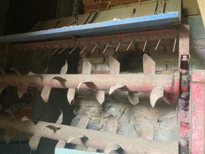 Bild 3:Miststreuer Mengele Doppeltrumpf ES20, Abschiebewagen