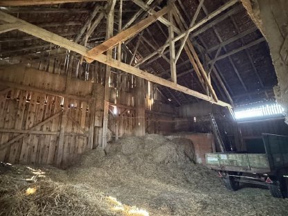 Bild 5:Verpachte Bauernhof, Stallungen für Kühe, Pferde, etc.