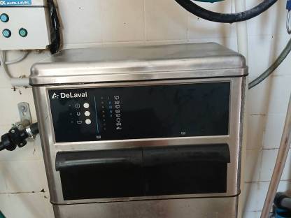 Rohrmelkanlage mit Waschautomat