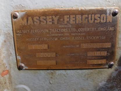 Bild 9:Massey Ferguson FE 35 Bj. 1961