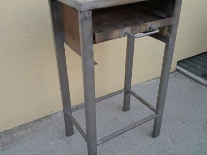 Edelstahl niro Grill Holzkohle Holzgrill steinplatte