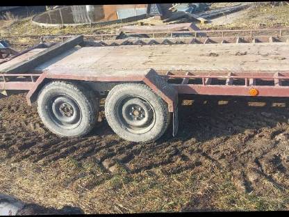 Bild 3:Tieflader Anhänger Baugeräteanhänger