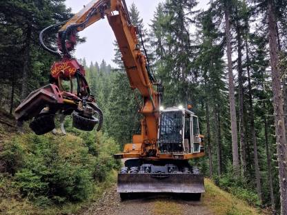 Hyundai Baggerprozessor mit Woody 50