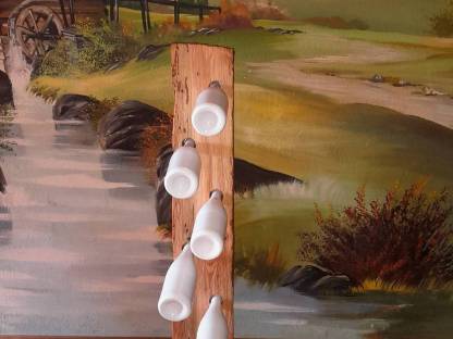 Bild 5:Flaschenständer aus Alt-Holz Flaschenhalter für 7 Flaschen