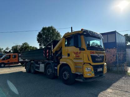 Bild 4:LKW MAN TGS Abrollkipper Palfinger - Ladekran PK22002EH